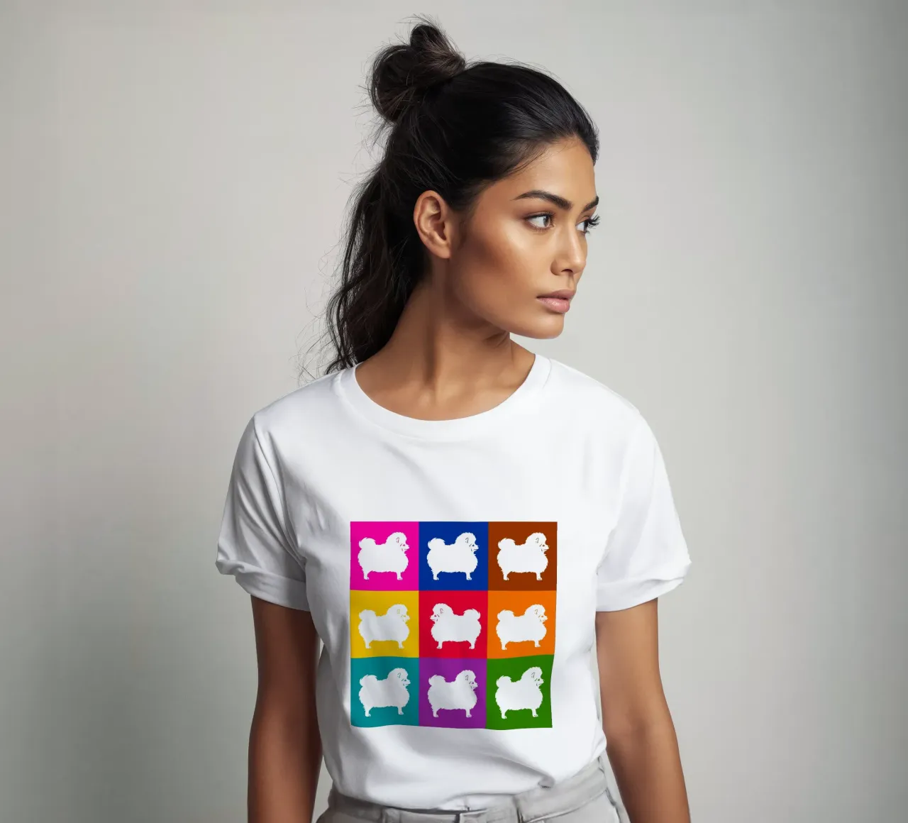 Spitz in piedi t-shirt da Pop dogs