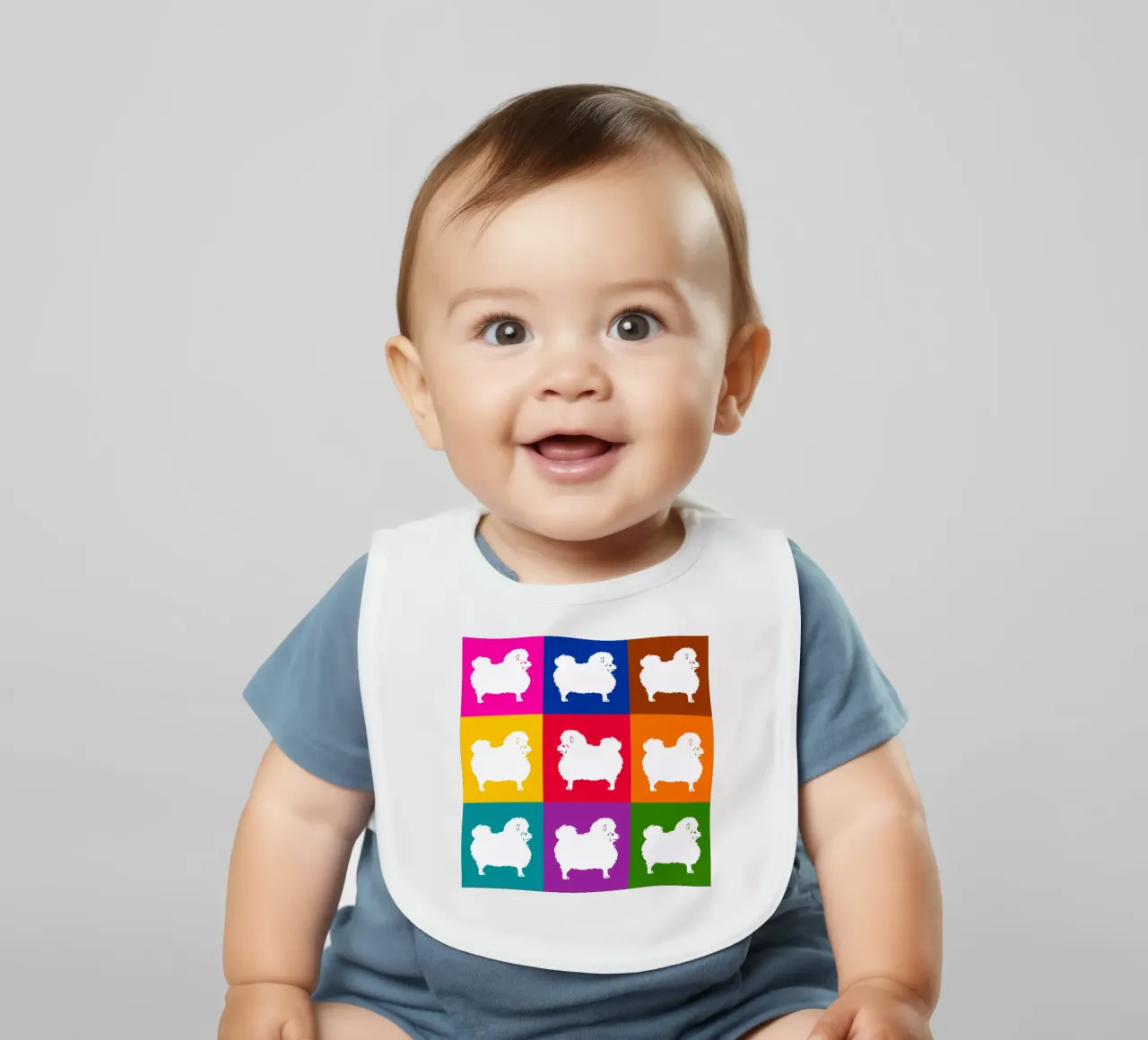 Spitz in piedi bavaglino da Pop dogs