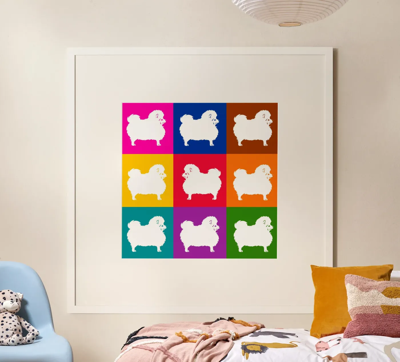 Standing spitz poster by Pop dogs