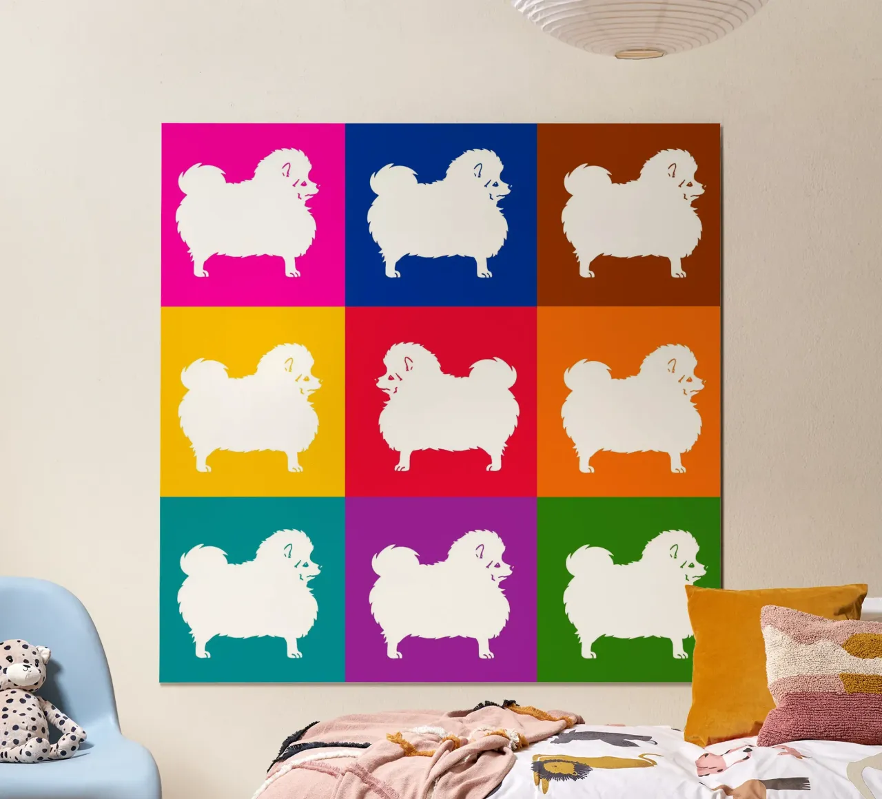 Standing spitz poster by Pop dogs