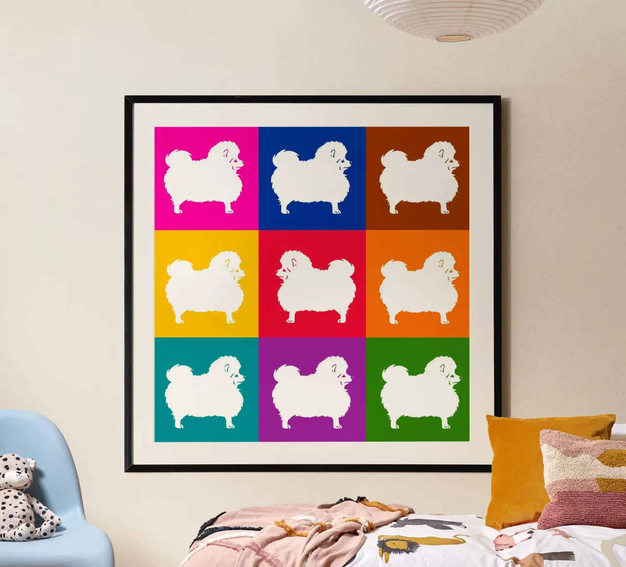 Standing spitz poster by Pop dogs