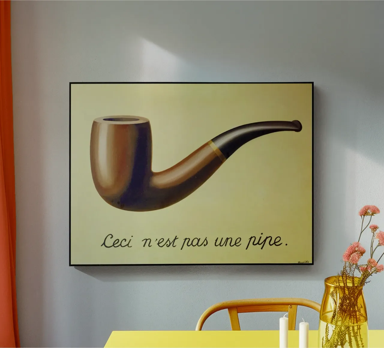 Ceci n'est pas une pipe di René Magritte plexiglass da Art Shape