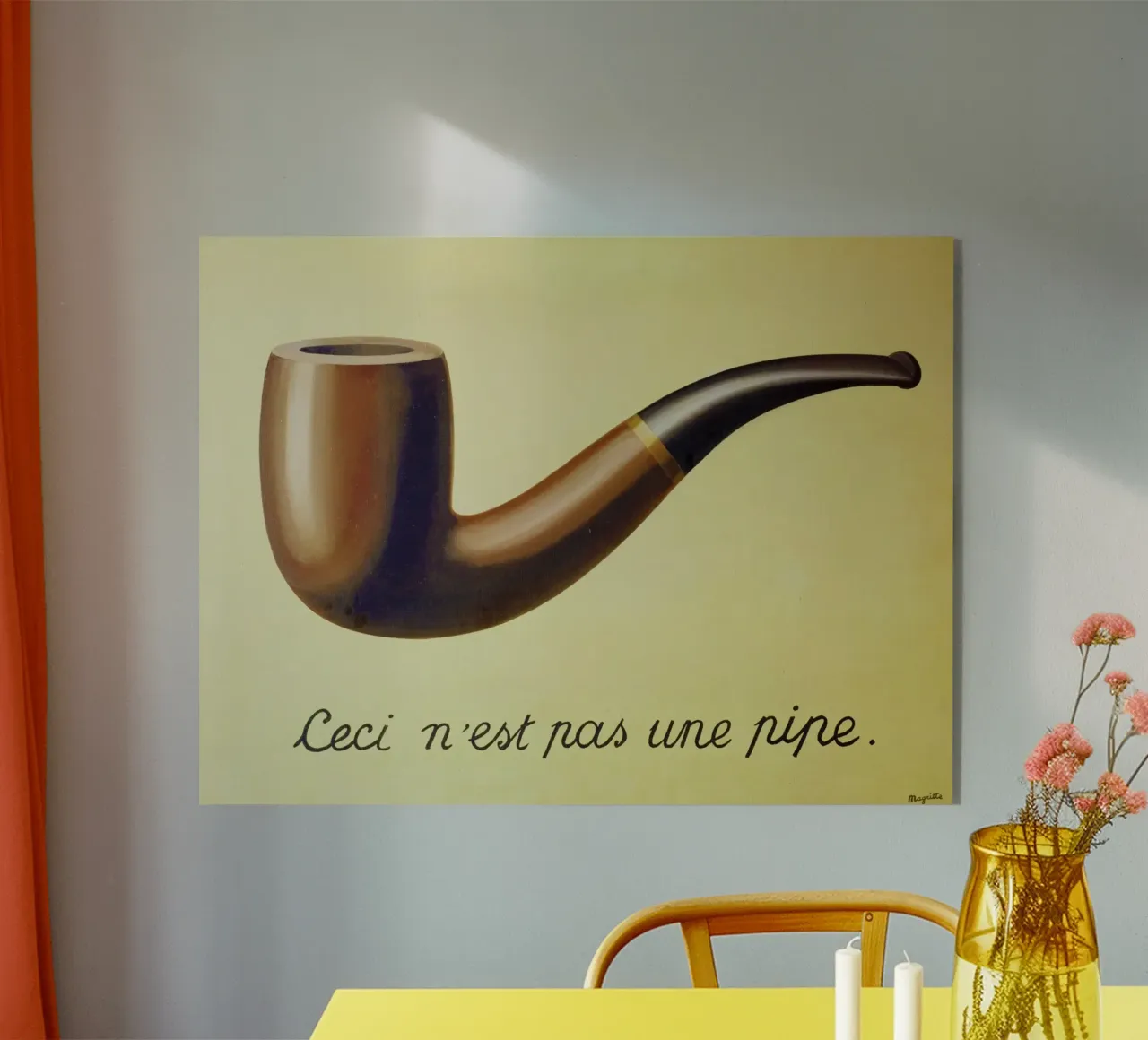 Ceci n'est pas une pipe di René Magritte plexiglass da Art Shape