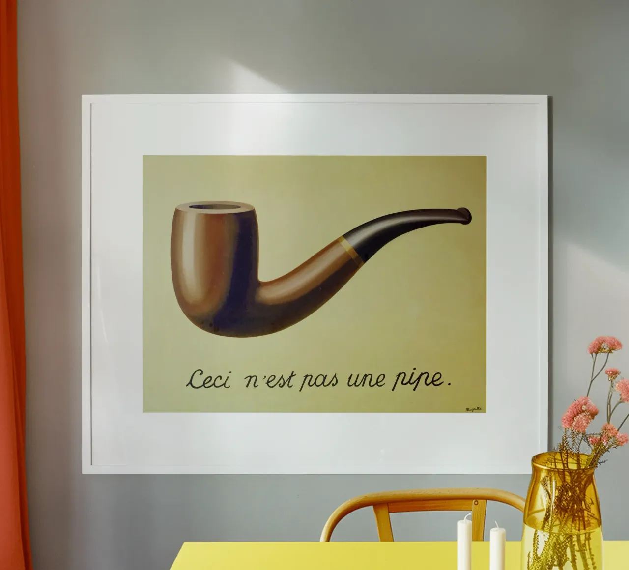 Ceci n'est pas une pipe di René Magritte carta hahnemühle da Art Shape