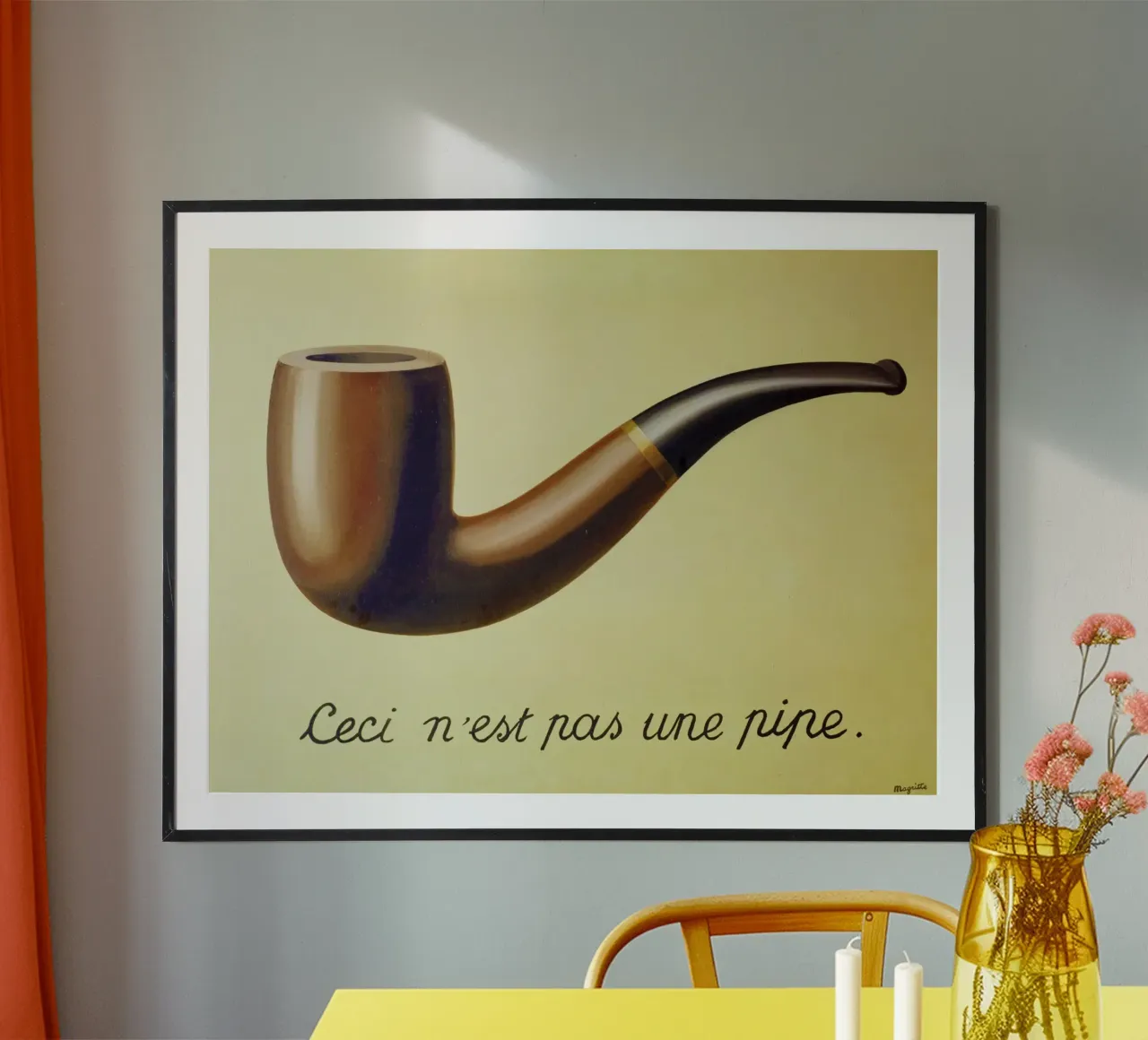 Ceci n'est pas une pipe di René Magritte carta hahnemühle da Art Shape