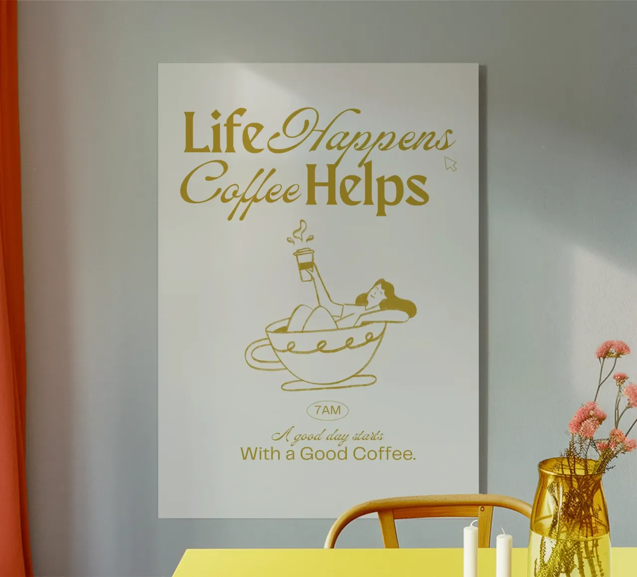 COFFEE HELPS plexiglass da COFFEE CLUB