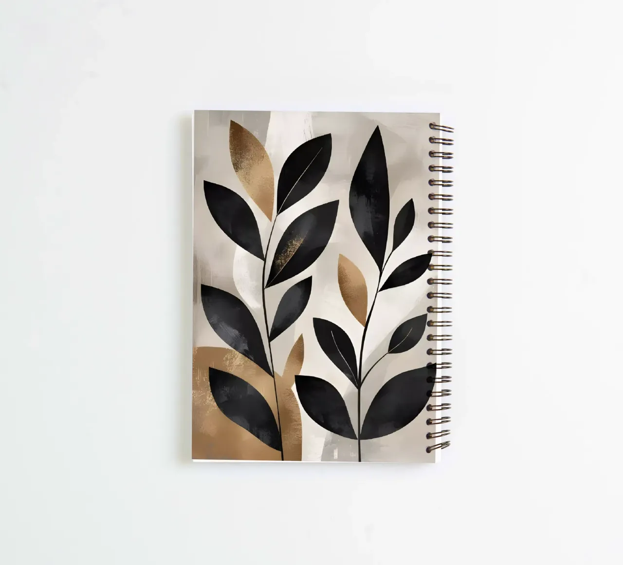 Golden Leaves spiral notebook by Artistic-shop