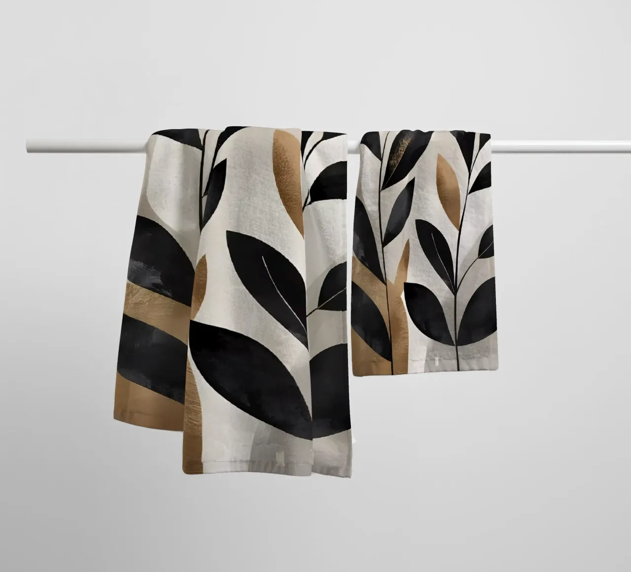 Foglie d'oro asciugamano da bagno da Artistic-shop