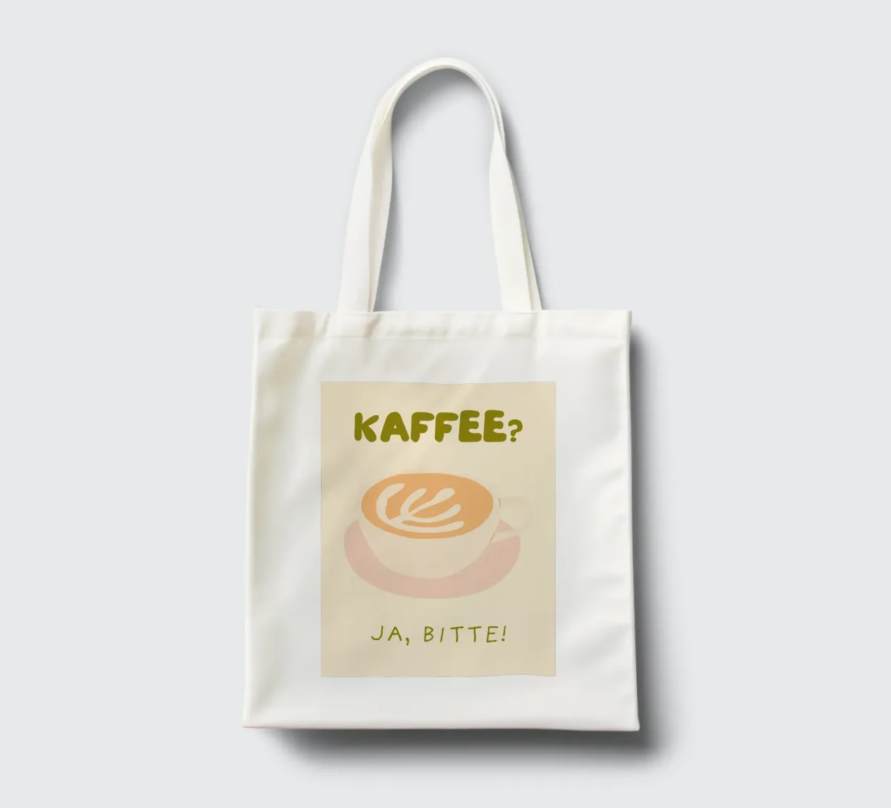 KAFFEE? JA, BITTE! borsa in juta da COFFEE CLUB