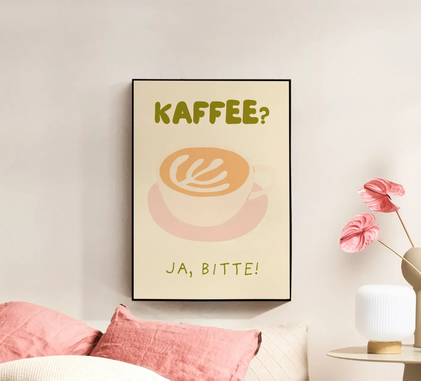 KAFFEE? JA, BITTE! acryl van COFFEE CLUB