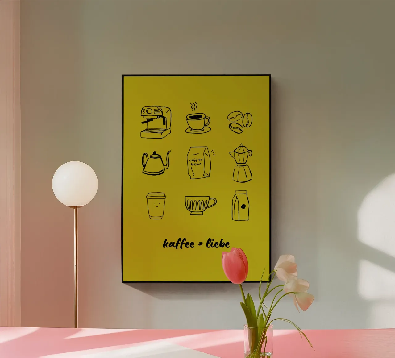 KAFFEE = LIEBE plexiglass da COFFEE CLUB