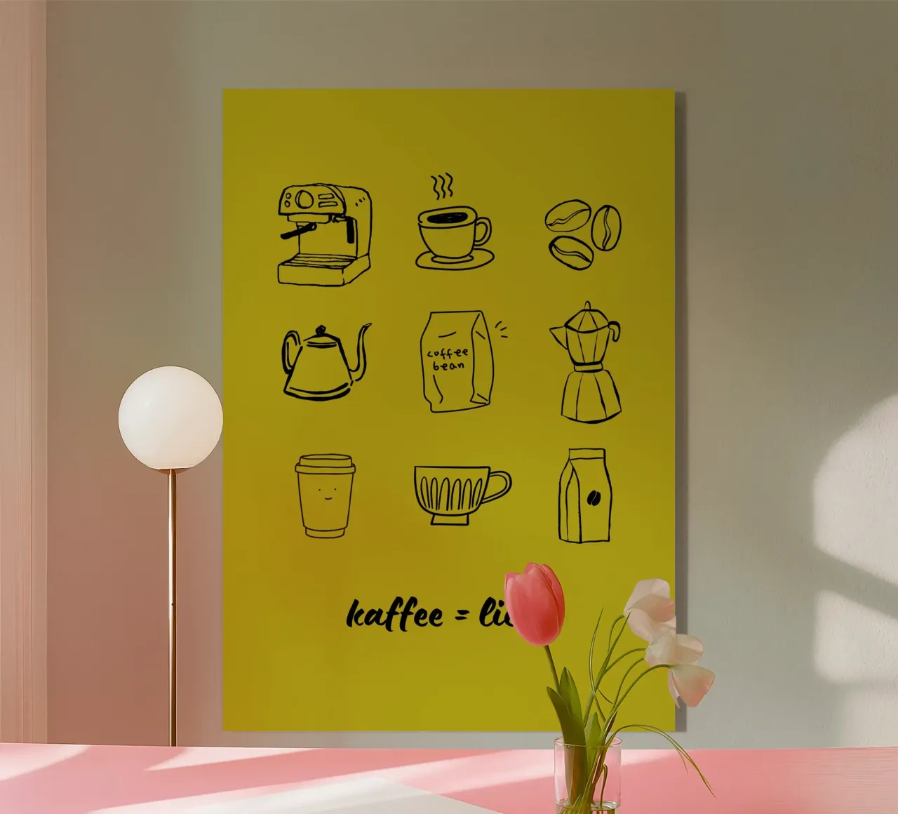 KAFFEE = LIEBE plexiglass da COFFEE CLUB