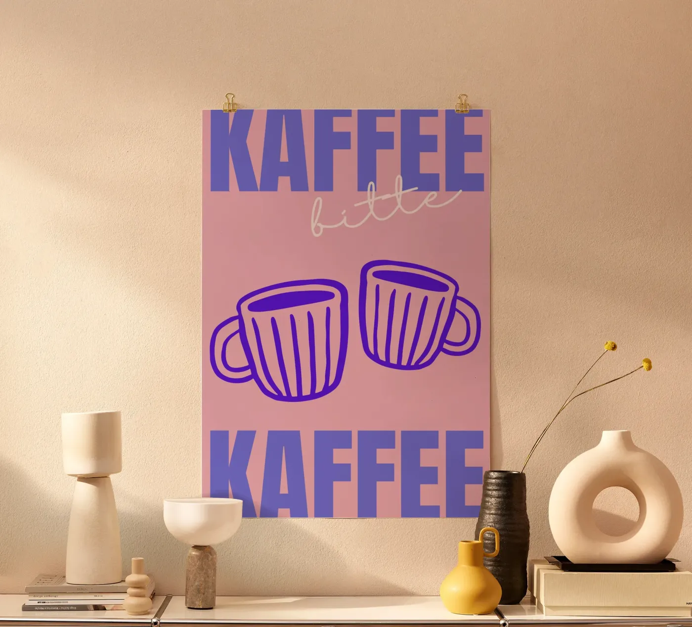 KAFFEE BITTE poster by COFFEE CLUB