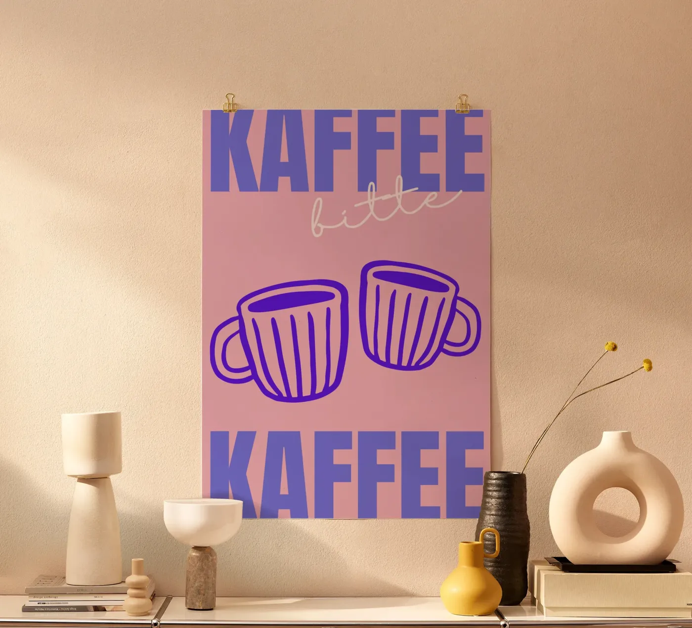 KAFFEE BITTE poster van COFFEE CLUB