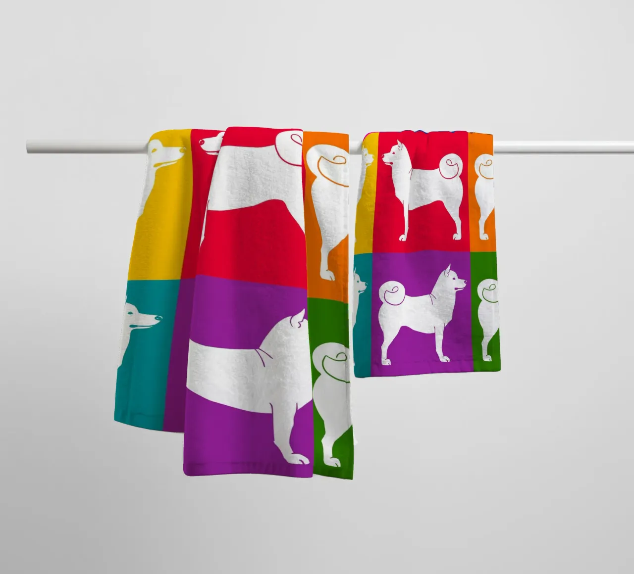 Shiba Inu asciugamano da bagno da Pop dogs