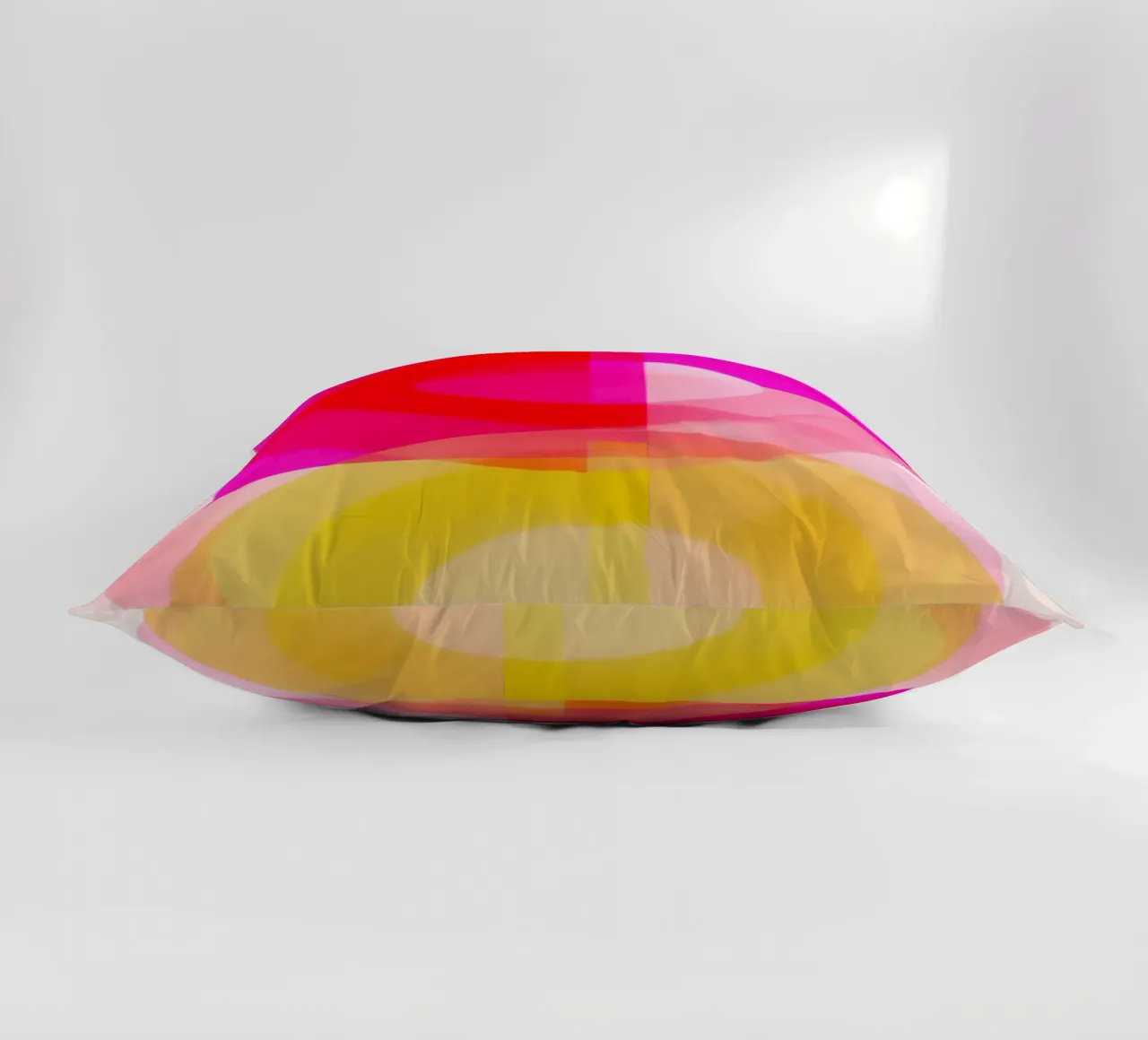 Cerchi di colore semitrasparenti in risonanza | Pittura astratta cuscino da Autofocus