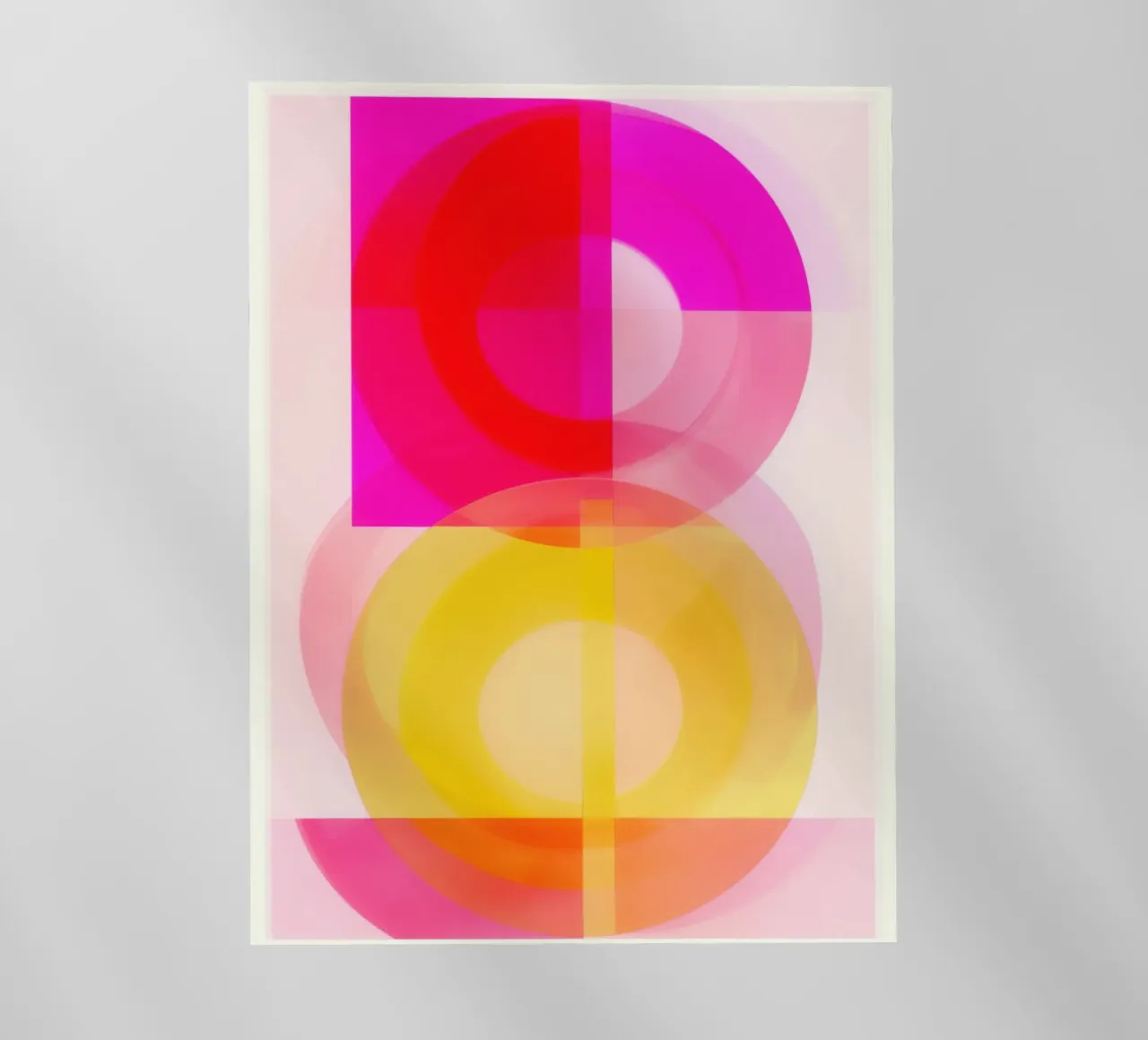 Cerchi di colore semitrasparenti in risonanza | Pittura astratta pellicola backlit da Autofocus