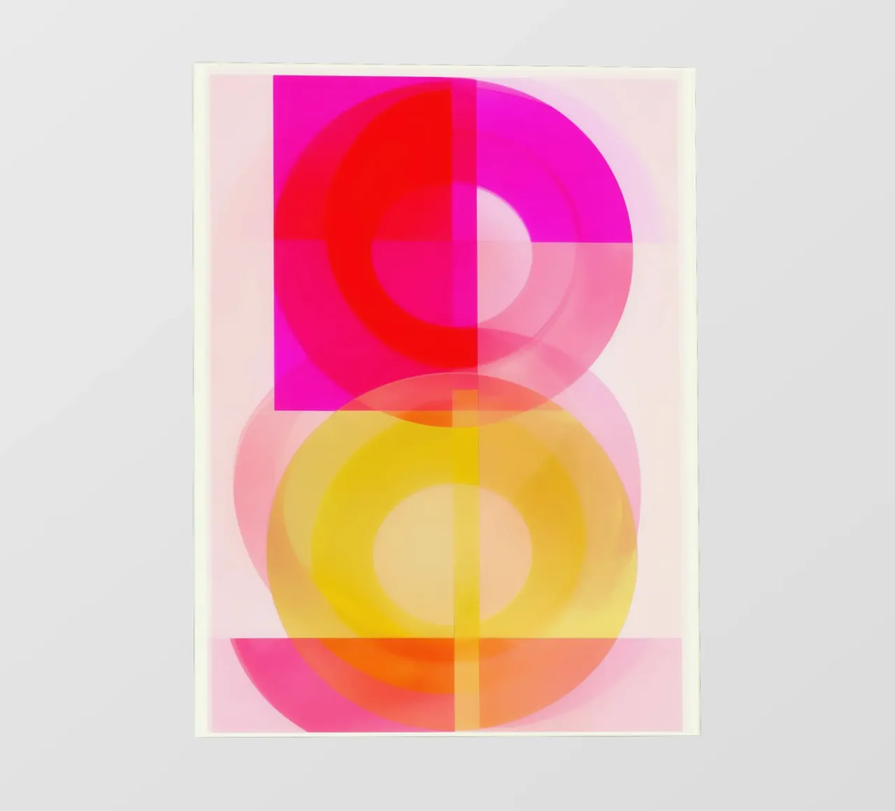 Cerchi di colore semitrasparenti in risonanza | Pittura astratta pellicola backlit da Autofocus