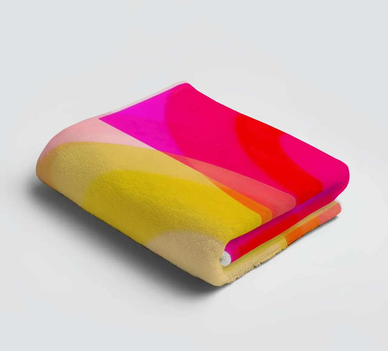 Semi-transparent colour circles in resonance | Abstract painting towel by Autofocus
