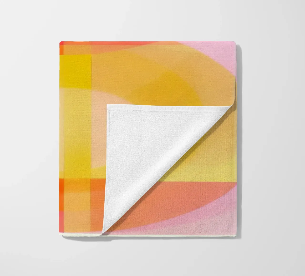 Cerchi di colore semitrasparenti in risonanza | Pittura astratta telo mare da Autofocus