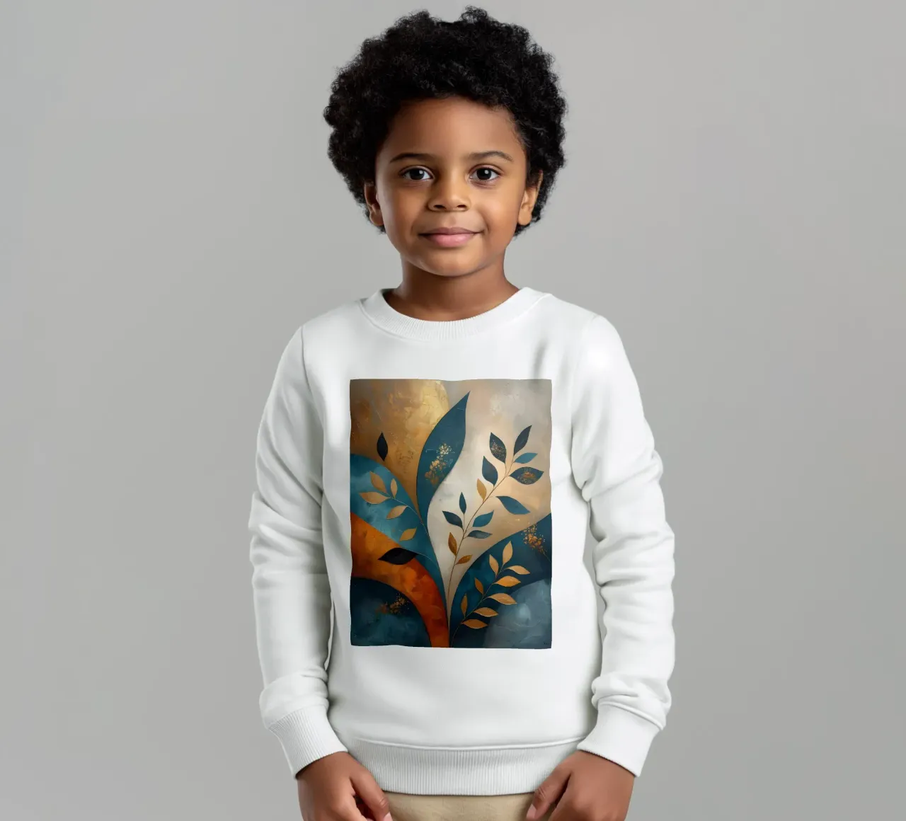 Foglie d'oro felpa bambino da Artistic-shop