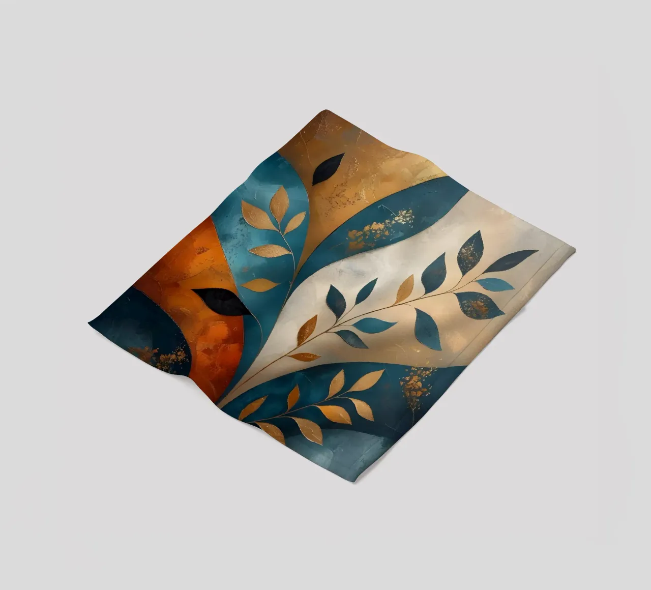 Foglie d'oro coperta in pile da Artistic-shop