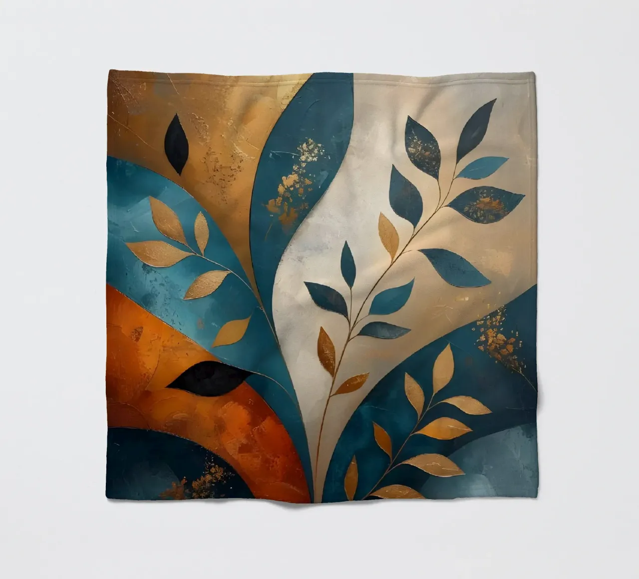 Foglie d'oro coperta in pile da Artistic-shop