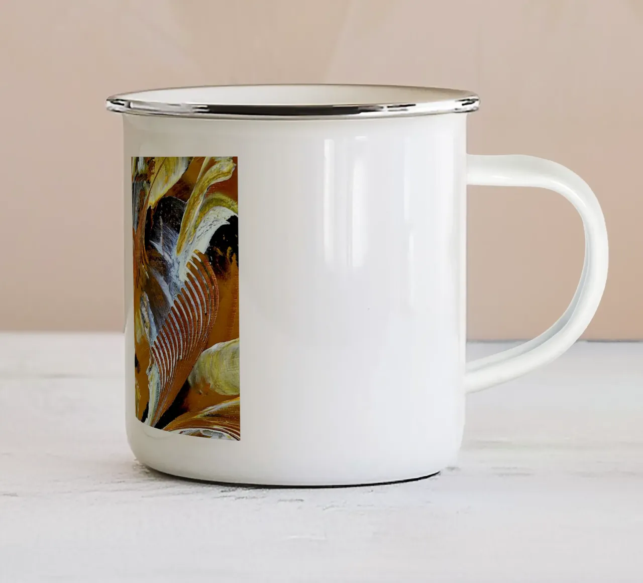 CAFFÈ DEL MATTINO. tazza in smalto da Little treasures for your home