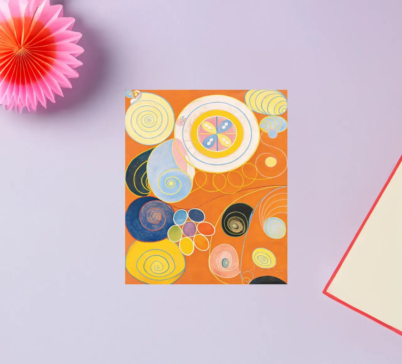 Groupe IV, n° 3. Les dix plus grands par Hilma Klint autocollant de Bisous Art