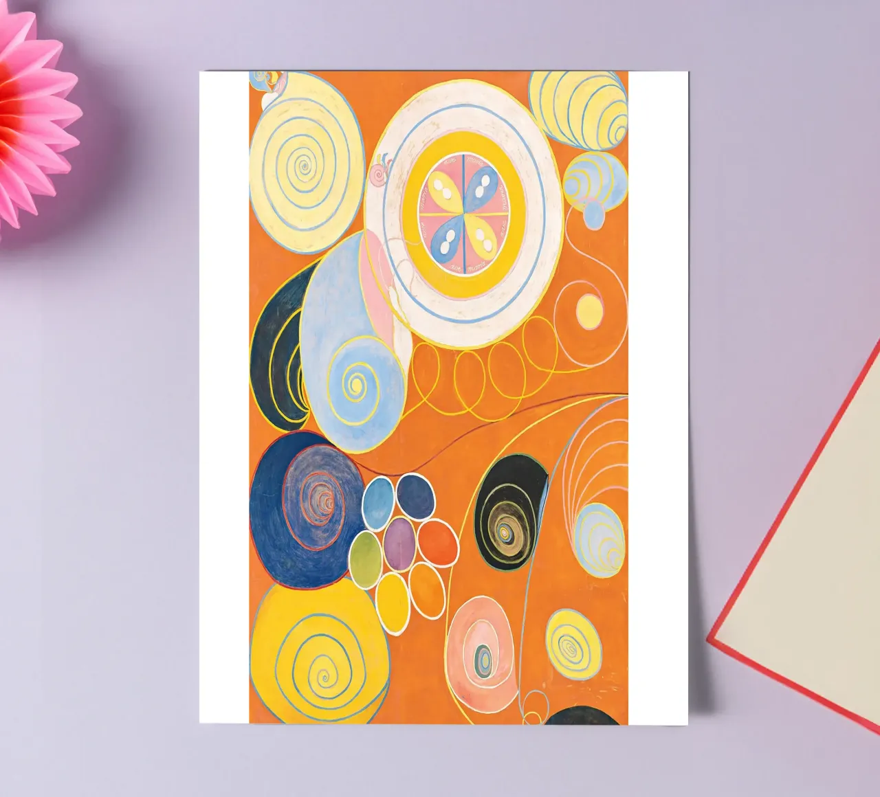Groupe IV, n° 3. Les dix plus grands par Hilma Klint planche autocollant de Bisous Art