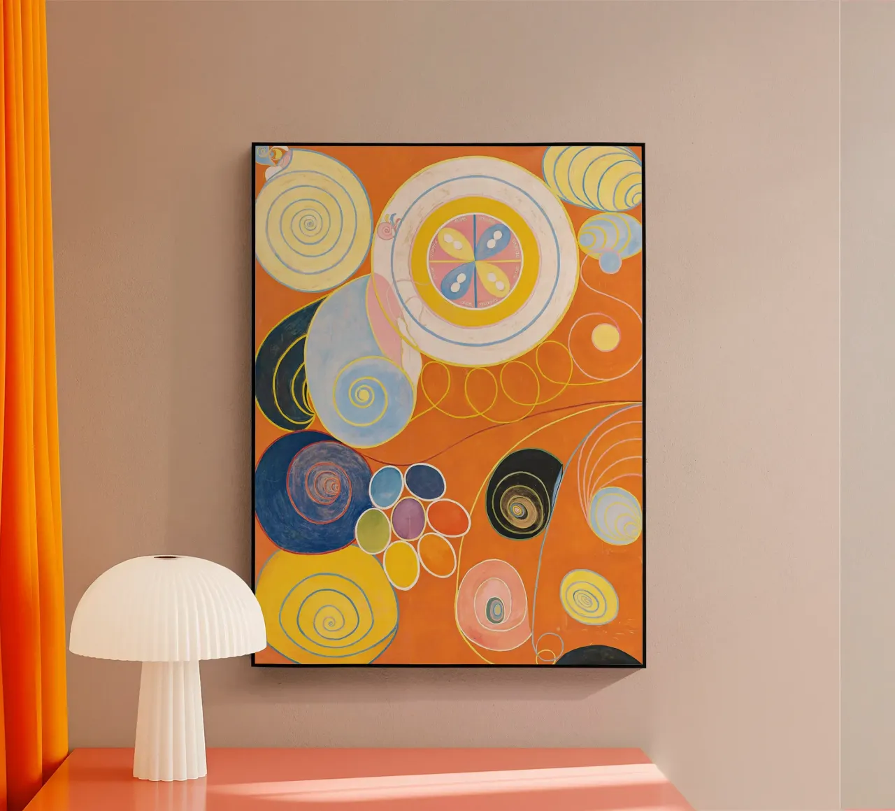 Groupe IV, n° 3. Les dix plus grands par Hilma Klint plexiglas de Bisous Art