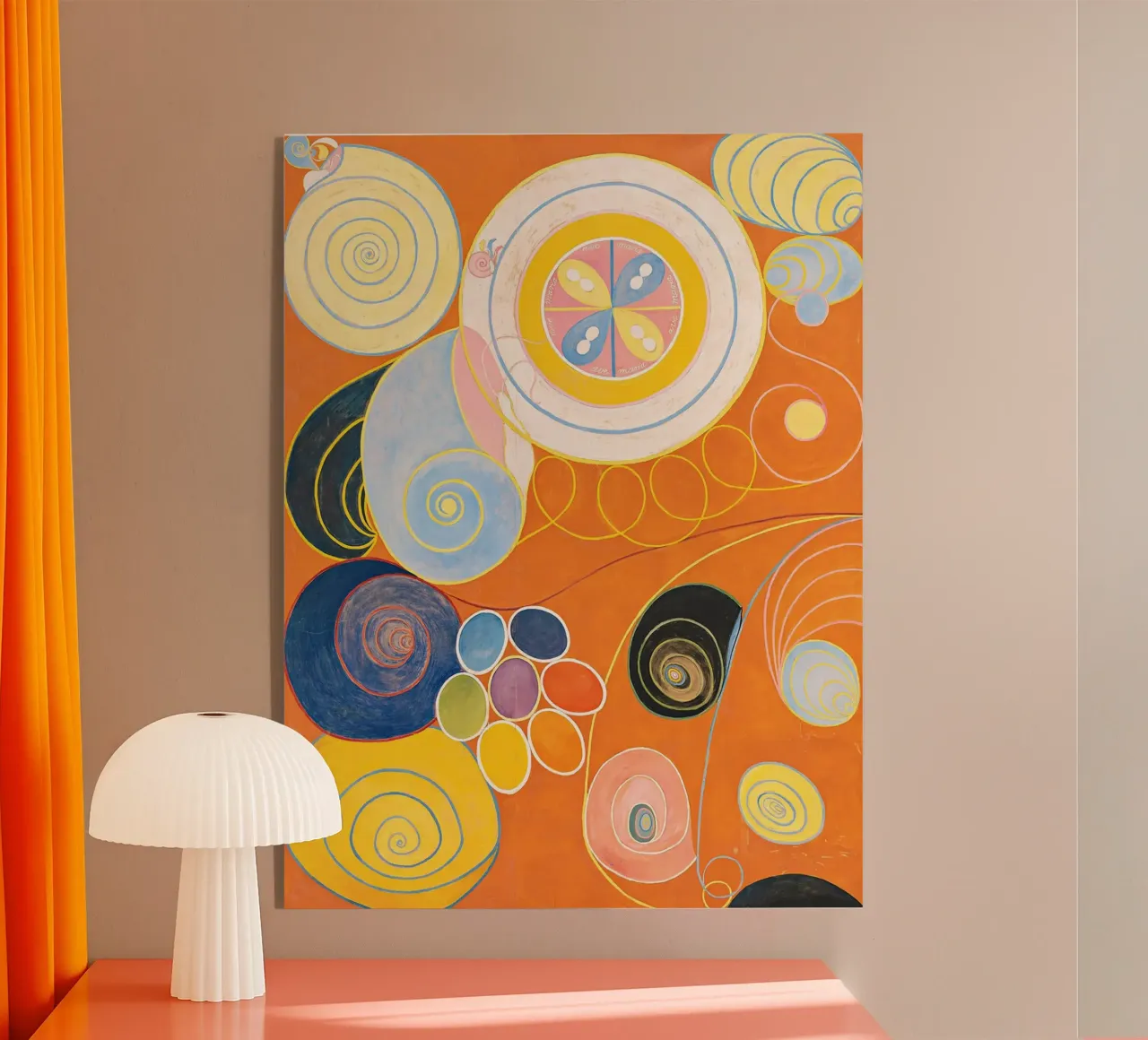 Groupe IV, n° 3. Les dix plus grands par Hilma Klint plexiglas de Bisous Art