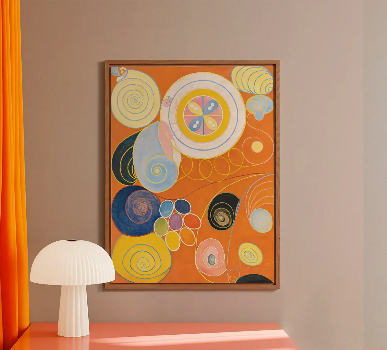 Groupe IV, n° 3. Les dix plus grands par Hilma Klint alu dibond de Bisous Art