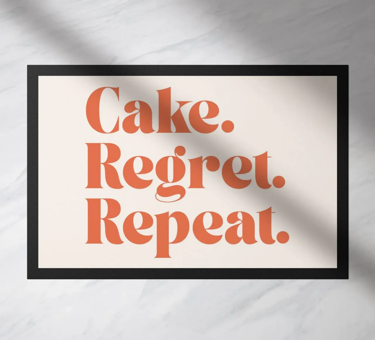 Cake Regret Repeat – Quote Print zerbino da Imaginative Quotes
