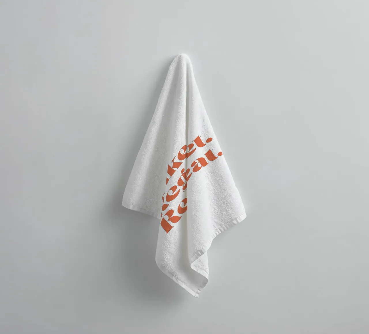 Cake Regret Repeat – Quote Print asciugamano da bagno da Imaginative Quotes