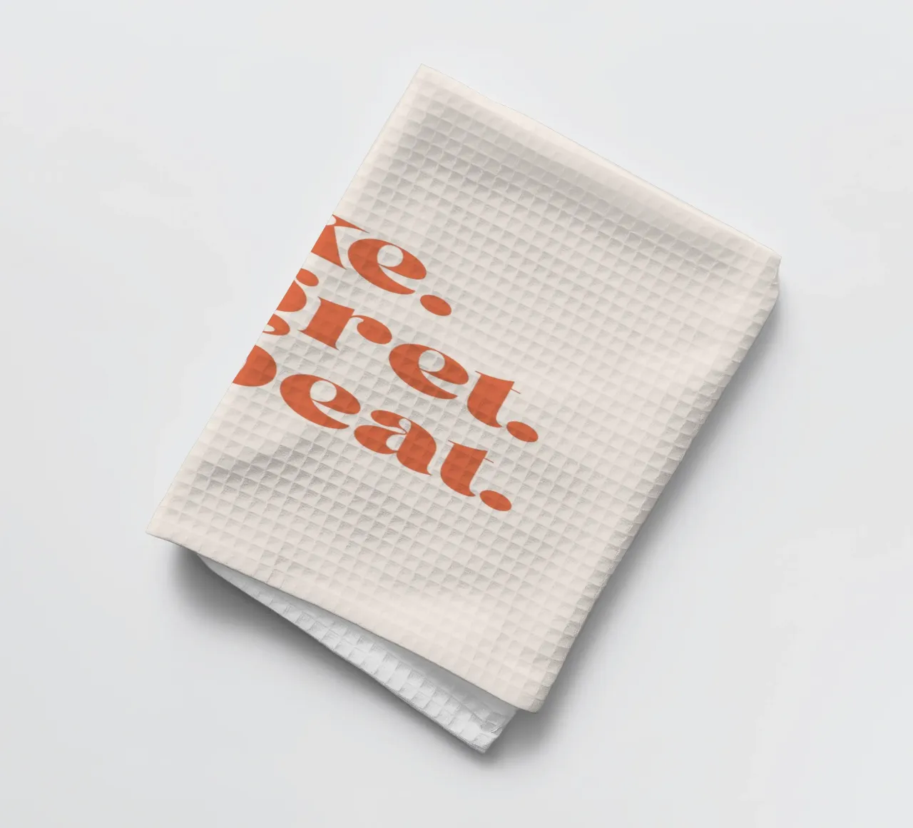 Cake Regret Repeat – Quote Print canovaccio da cucina da Imaginative Quotes