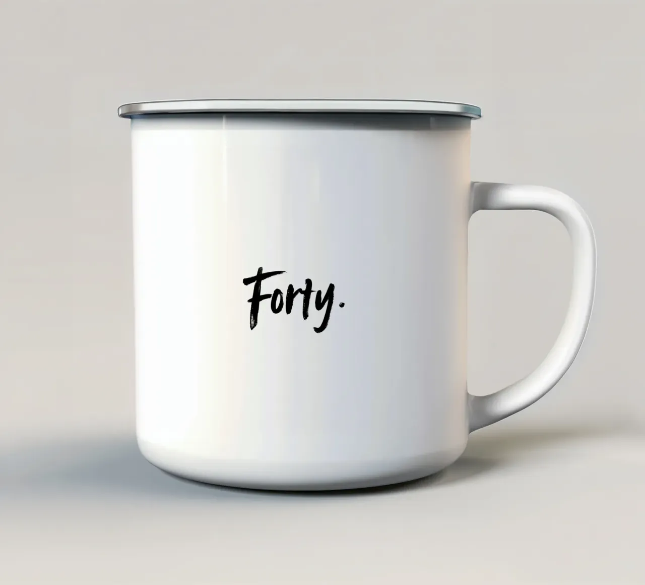Forty. tazza in smalto da Imaginative Quotes