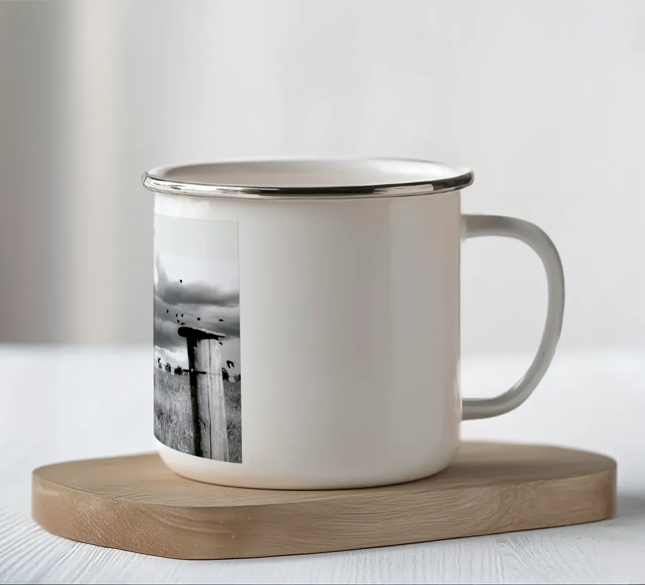 Torsby B&W taza de esmalte de In Full Color
