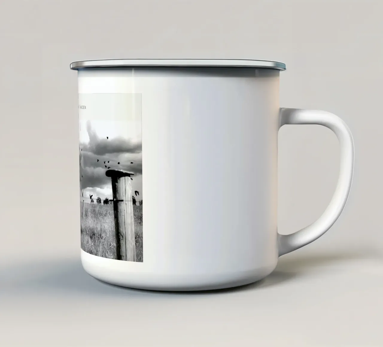 Torsby B&W taza de esmalte de In Full Color