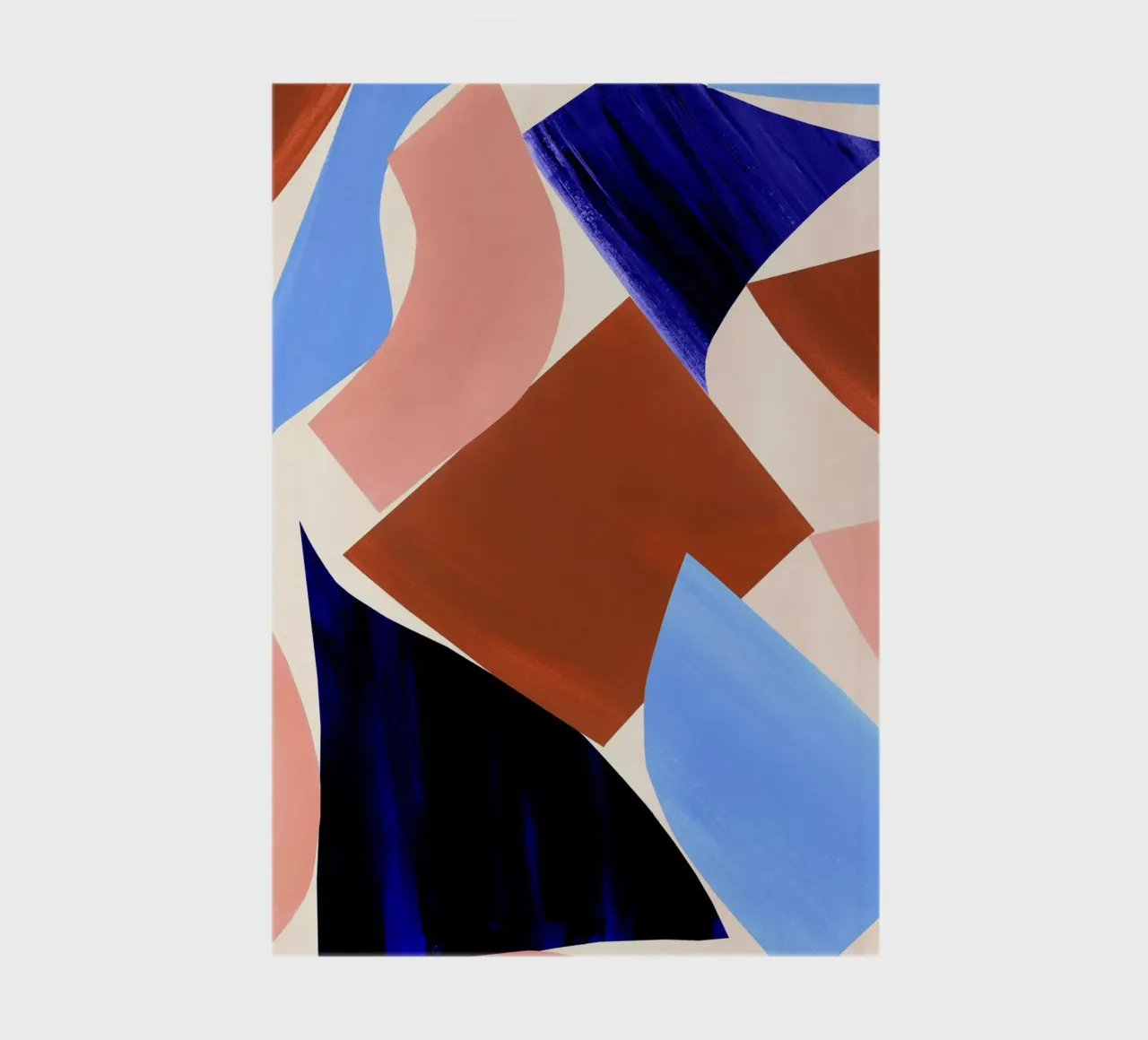 Geometric Abstract Shapes Art Print notebook by Violets Print House