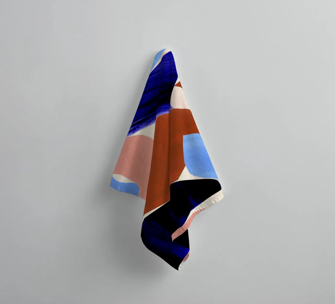 Geometric Abstract Shapes Art Print towel by Violets Print House