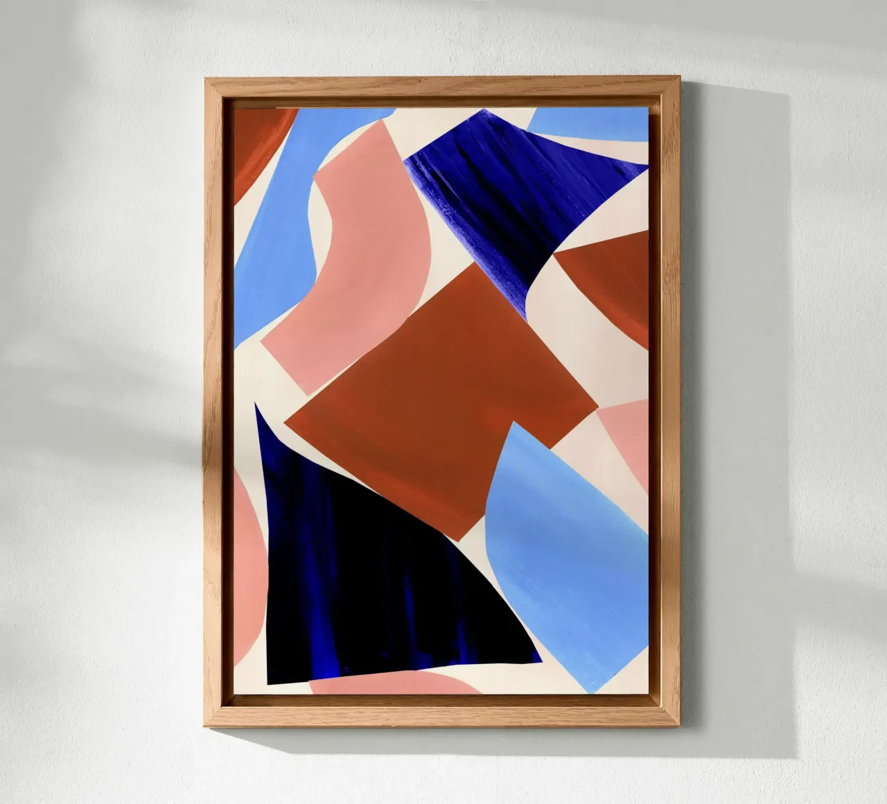 Geometric Abstract Shapes Art Print alu-dibond by Violets Print House