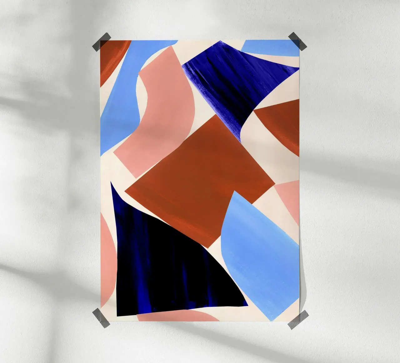 Geometric Abstract Shapes Art Print hahnemühle by Violets Print House