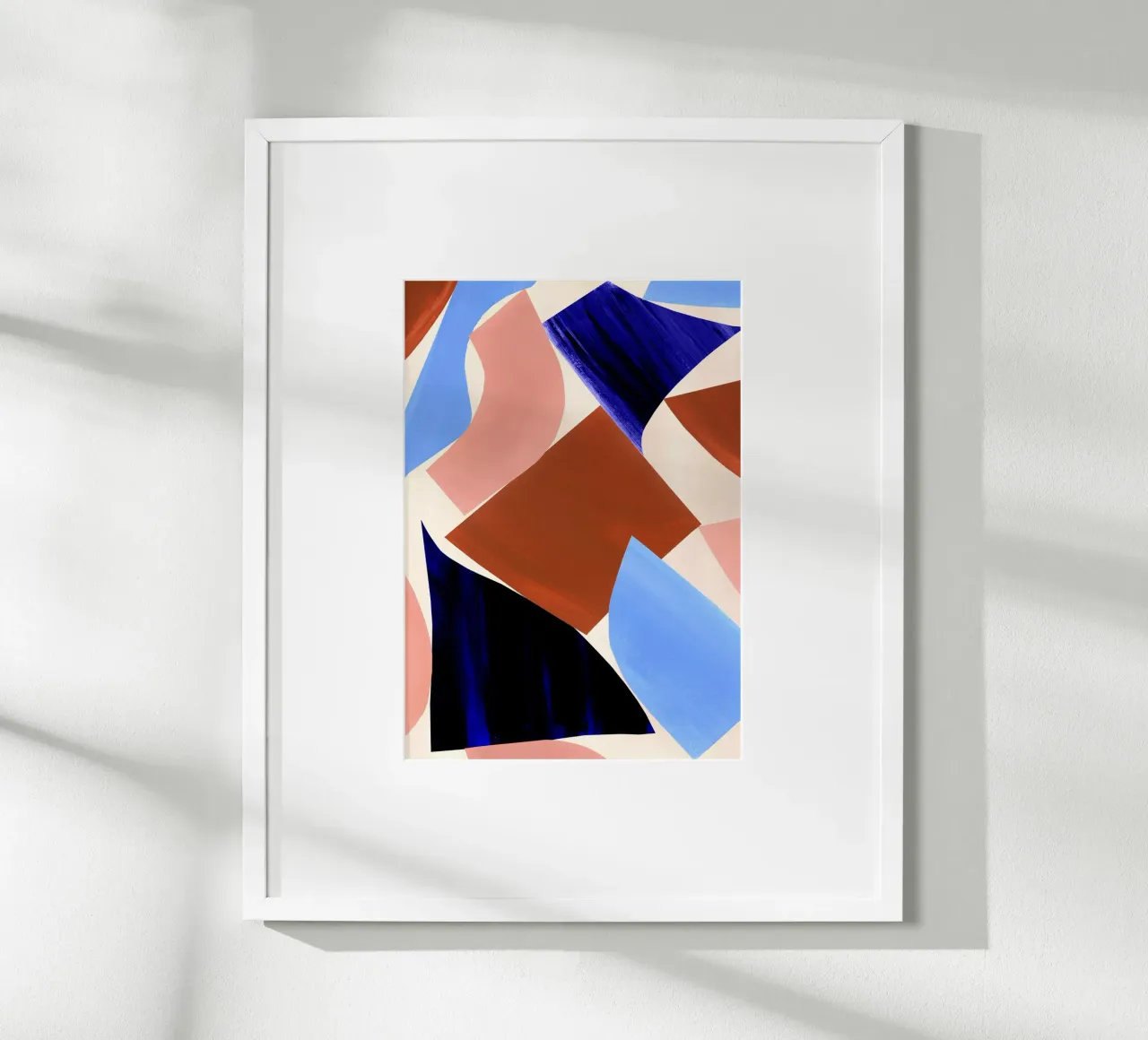 Geometric Abstract Shapes Art Print hahnemühle by Violets Print House