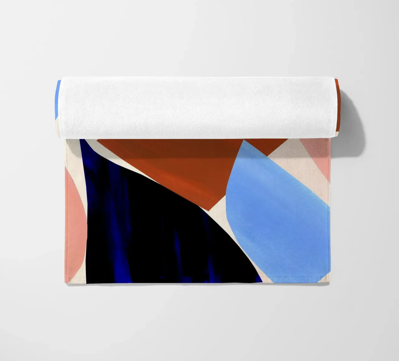 Geometric Abstract Shapes Art Print beach towel by Violets Print House