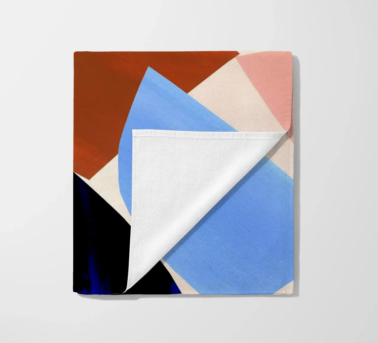 Geometric Abstract Shapes Art Print beach towel by Violets Print House