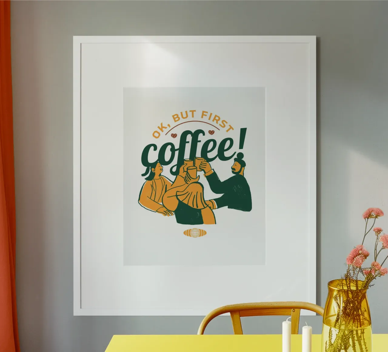 FIRST COFFEE poster de COFFEE CLUB