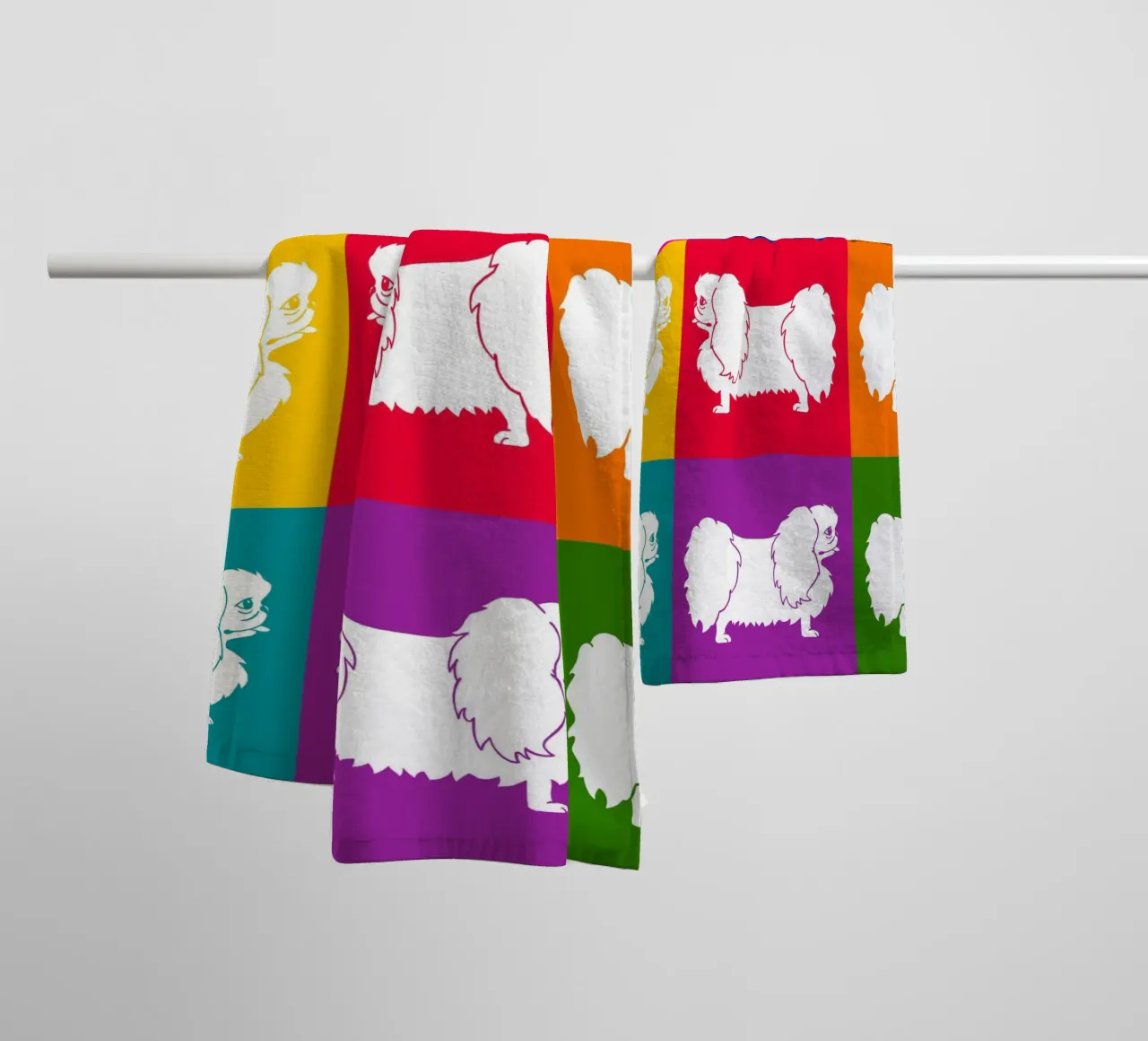 Pekingese towel by Pop dogs