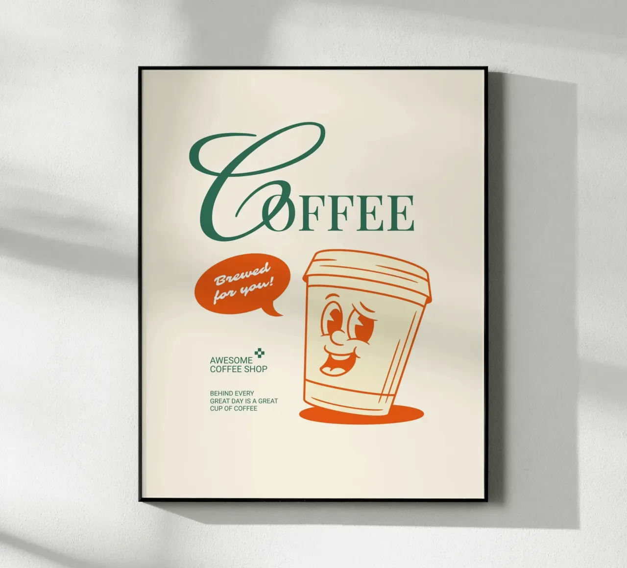 BREWED FOR YOU plexiglass da COFFEE CLUB