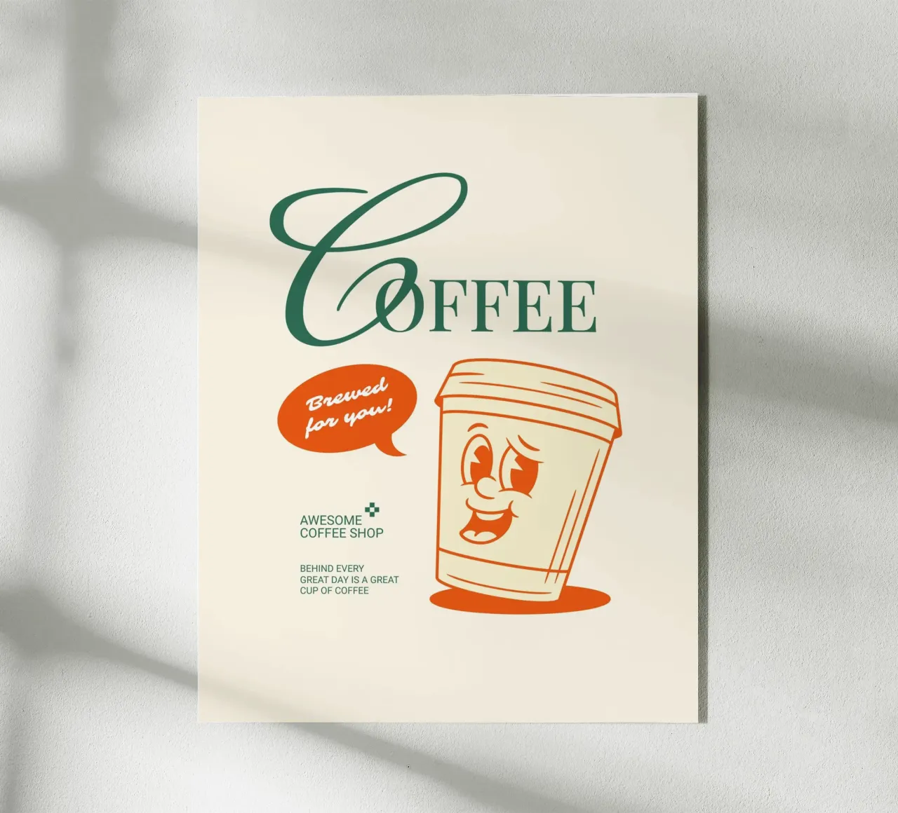 BREWED FOR YOU plexiglass da COFFEE CLUB